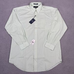 Nautica Shirt Mens 15.5 32-33 Green Key Lime Dress Button Down Long Sleeve NWT